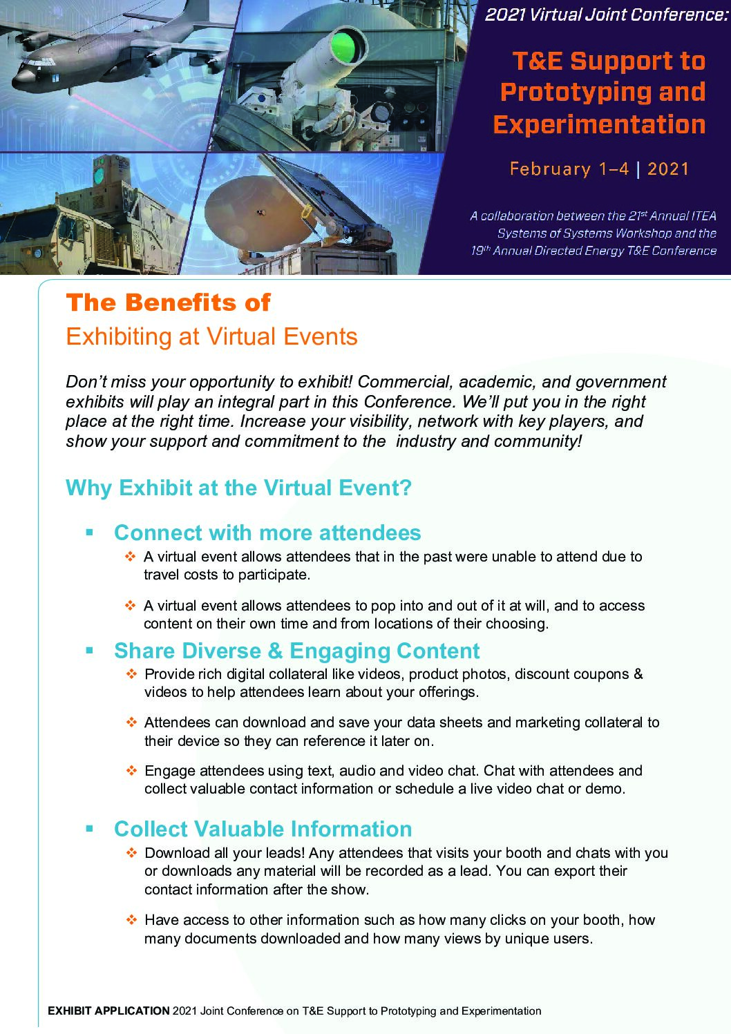 Joint Conference Virtual Exhibit Application