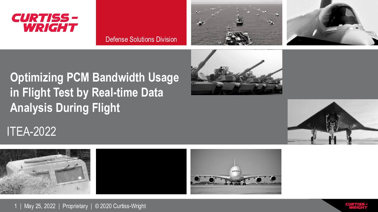 8-3_Russo_Quinn_Optimizing PCM Bandwidth Usage in Flight Test by Real-time Data Analysis During Flight