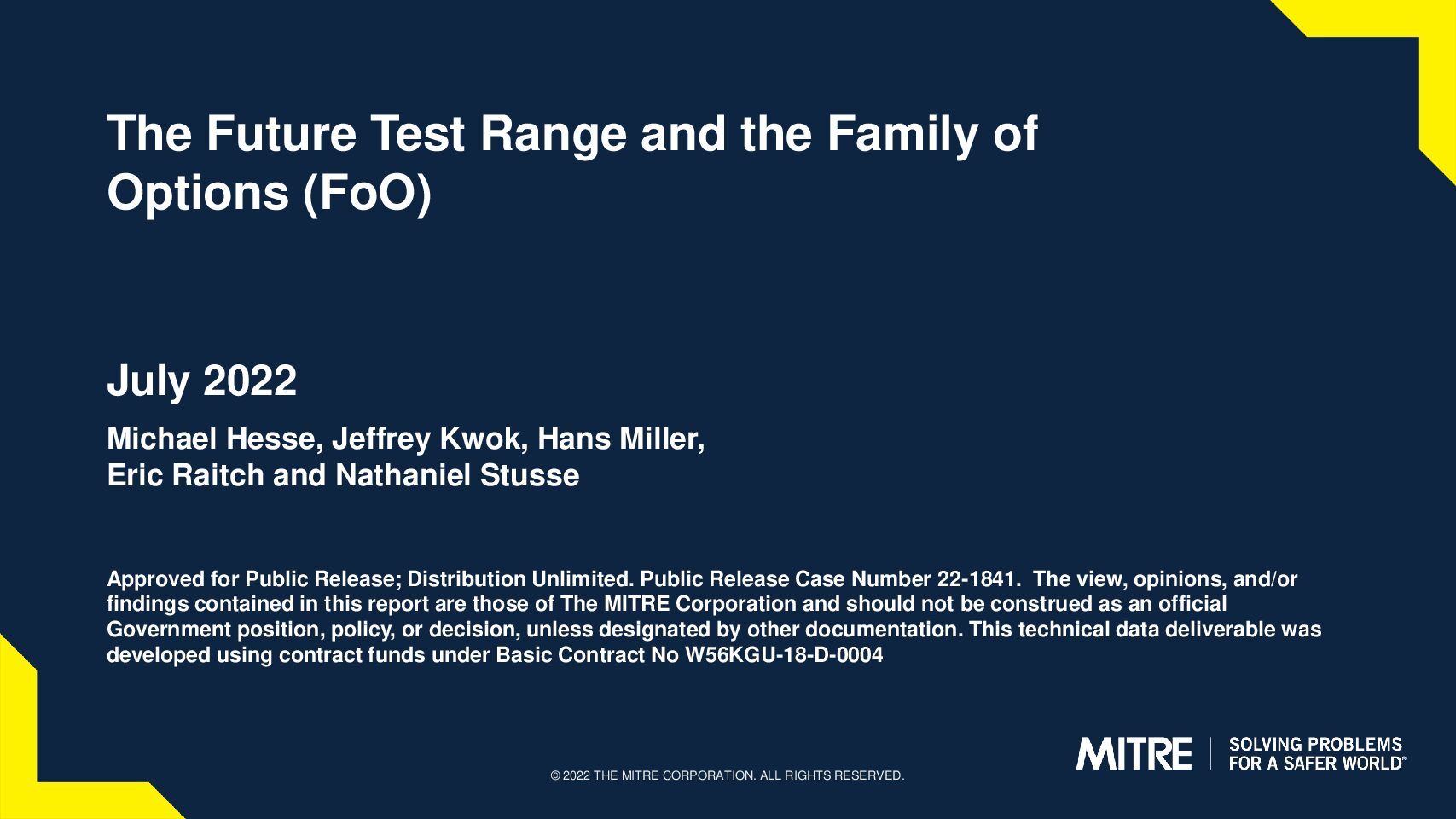 5-2_Final – MITRE ITEA Slides for Multi Domain